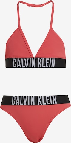Calvin Klein Swimwear Triangel Bikini 'Intense Power' in Rood: voorkant