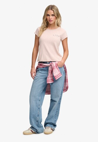Superdry & Co Shirt 'Athletic Essentials' in Roze