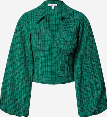 EDITED Blouse 'Padma' in Groen: voorkant