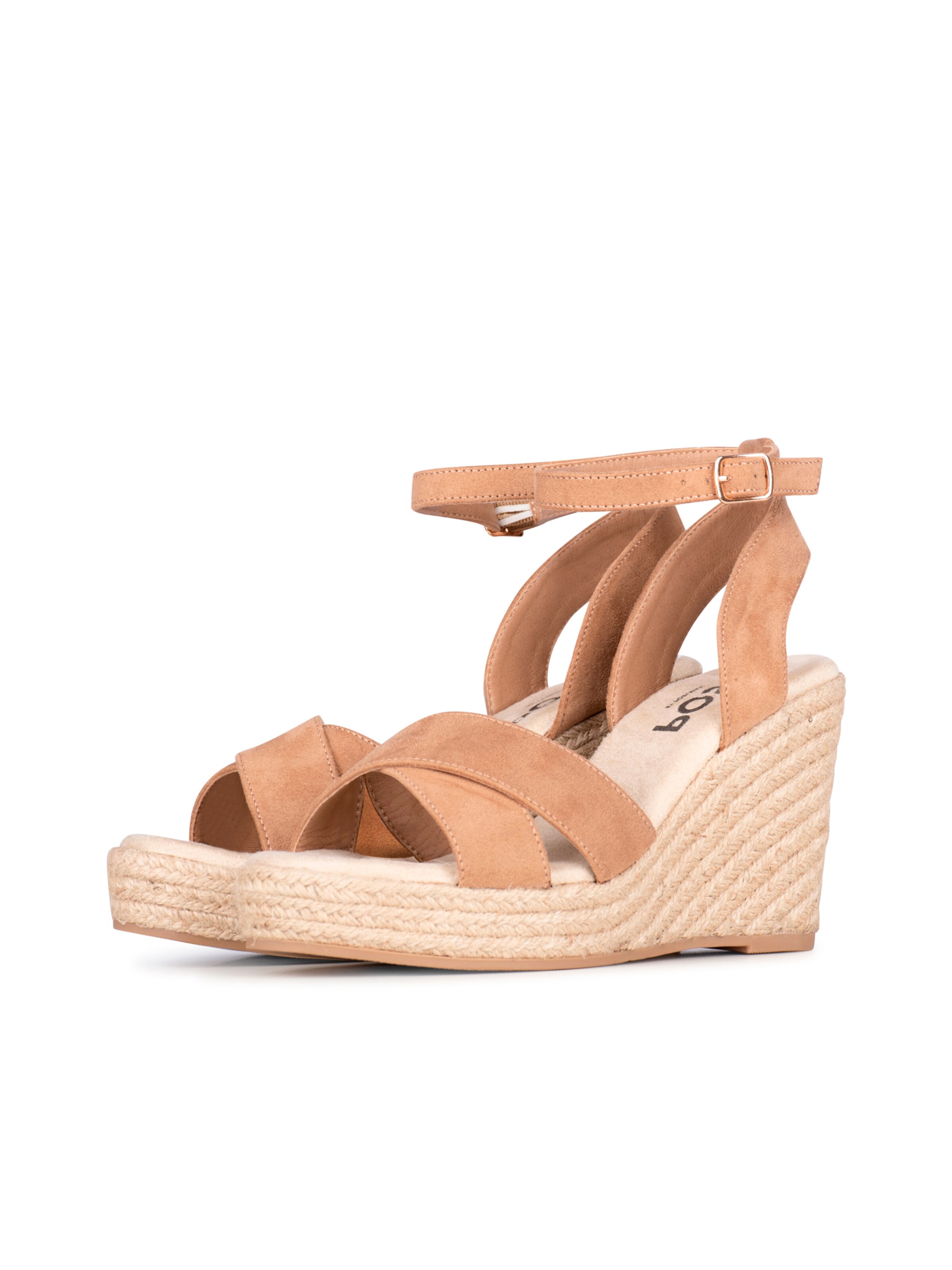 POSH by Poelman Sandalen met riem 'Nola' in Bruin
