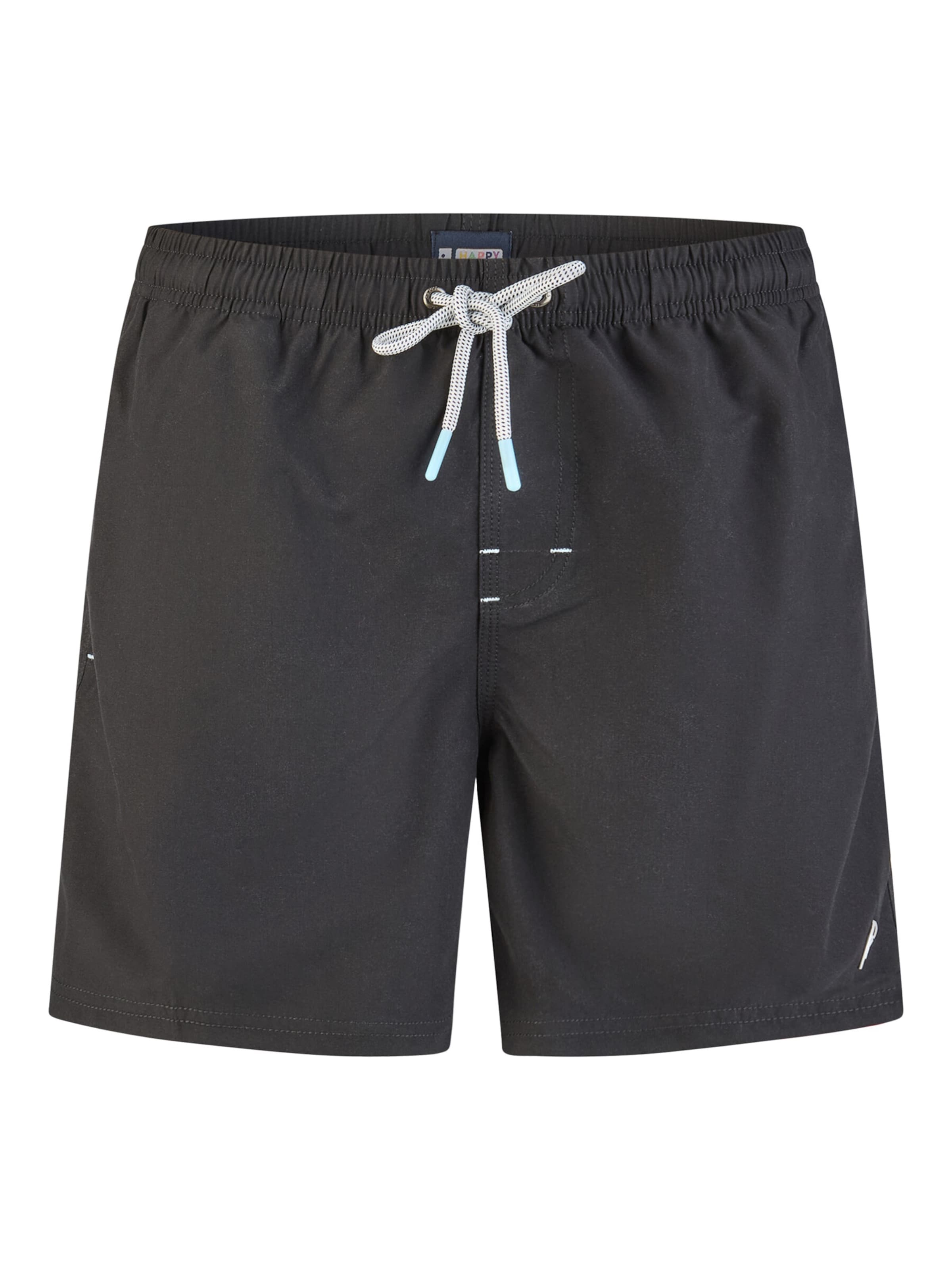 Happy Shorts Zwemshorts in Zwart: voorkant