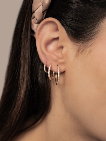Orecchini 'Clear Trio' di Hey Happiness in oro
