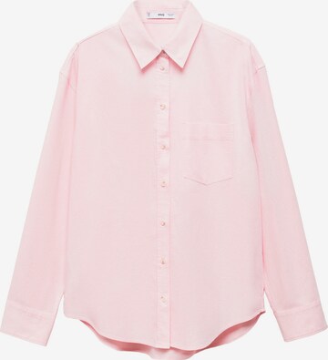 MANGO Bluse 'Marble' i pink: forside