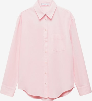 MANGO Blouse 'Marble' in Pink: front