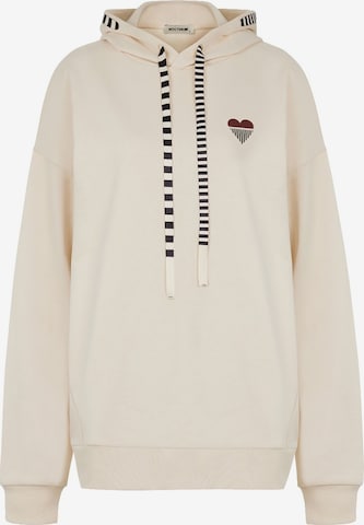 Sweat-shirt NOCTURNE en beige : devant