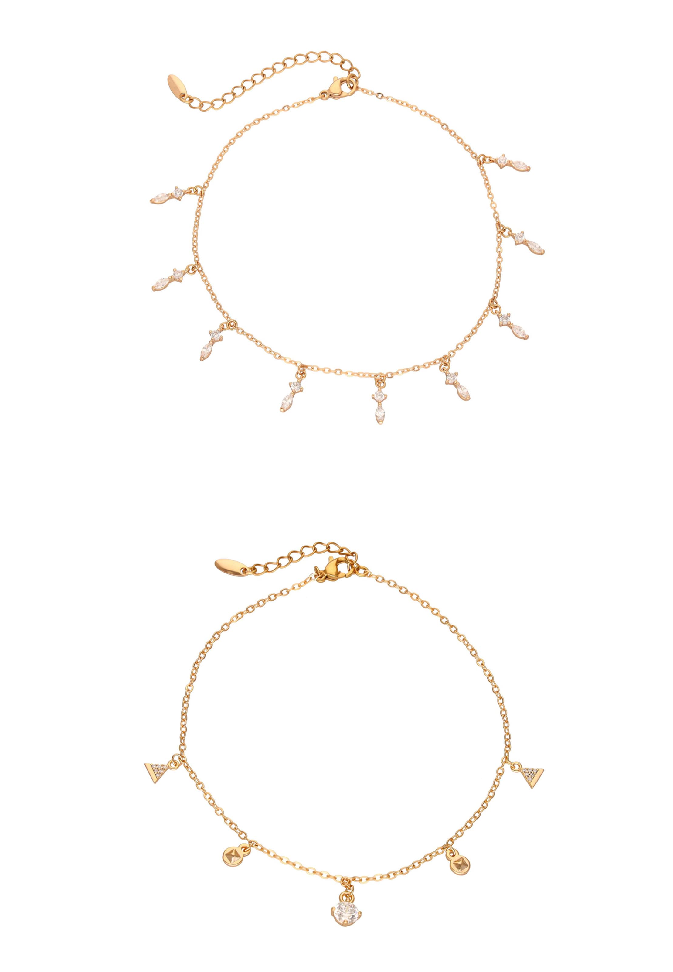 faina Pulseira em ouro / transparente, Vista do artigo