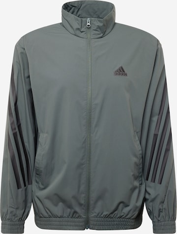 ADIDAS SPORTSWEAR Športna jakna | siva barva: sprednja stran