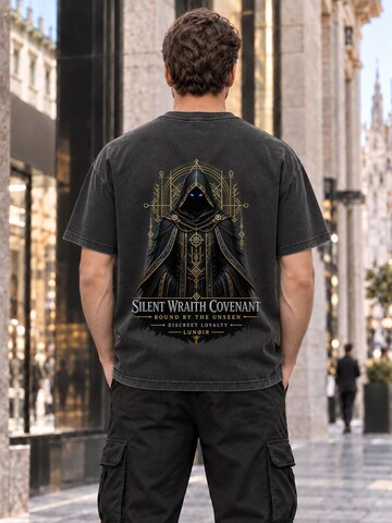 LUNØIR Studio Shirt 'Silent Wraith Covenant'‌ in Schwarz