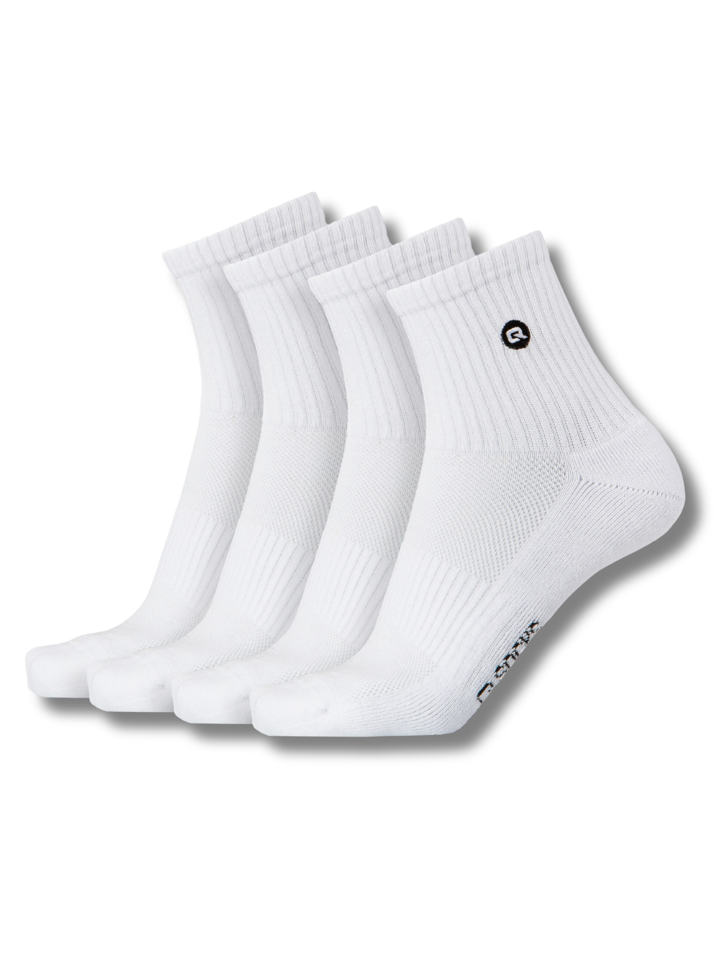Chaussettes QOLONIA en blanc : devant