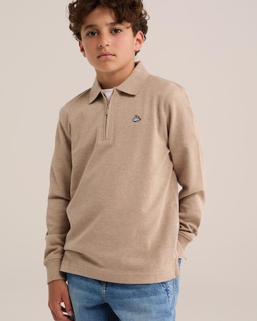 Tricou de la WE Fashion pe bej: față