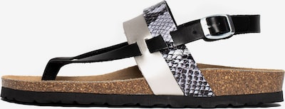 Bayton Riemensandale 'Lajas' in schwarz / silber, Produktansicht