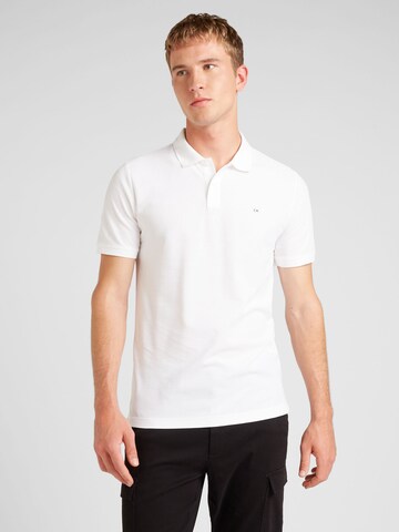 Calvin Klein Poloshirt in Weiß: Vorderseite