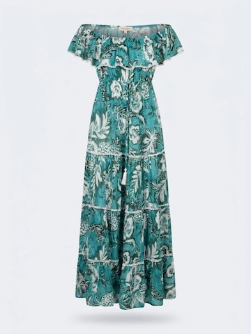 Robe 'Robe Longue Erica' Miss June en bleu : devant
