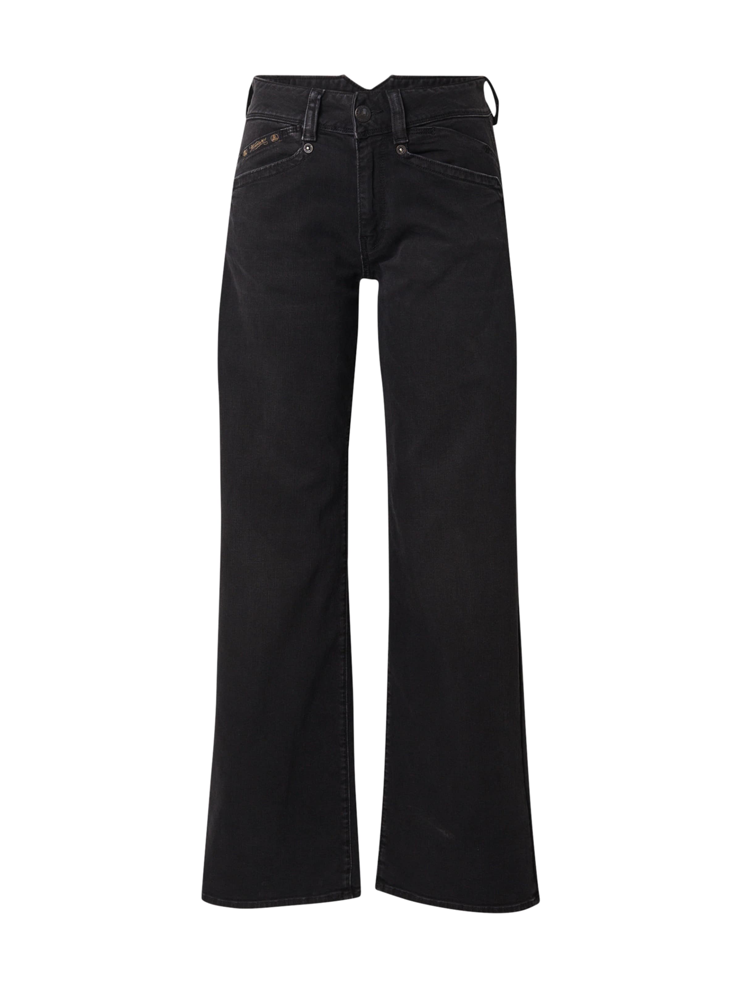 Herrlicher Štandardný strih Džínsy - Čierna: predná strana