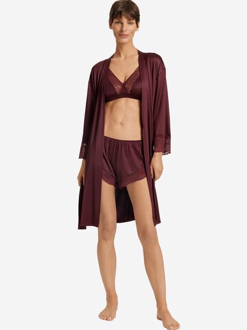 Peignoir court 'Lilith' Hanro en rouge