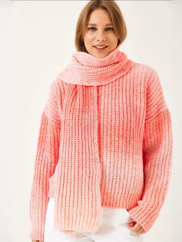Pull-over Bianco Lucci en orange