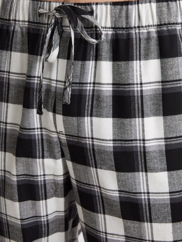 Marc O'Polo Pyjamahose ' Homey Flanell ' in Schwarz