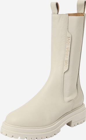 Boots chelsea 'Abril' di FRIDA by SCHOTT & BRINCK in bianco: frontale