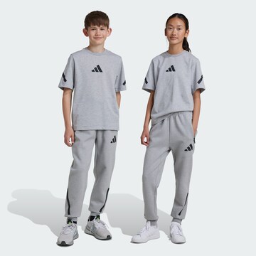 ADIDAS SPORTSWEAR Tapered Sportbroek 'Z.N.E.' in Grijs: voorkant