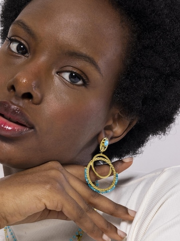 Boucles d'oreilles 'Kharaj' Luxenter en bleu