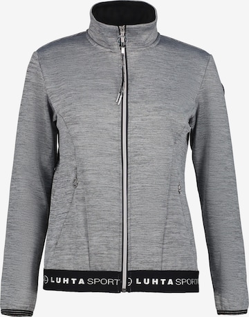 LUHTA - Sudadera con cremallera deportiva 'Evinsalo' en gris: frente