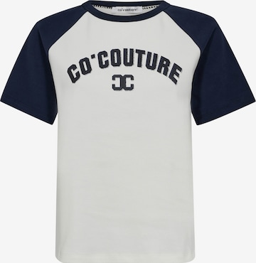 T-shirt 'Edge' co'couture en bleu : devant