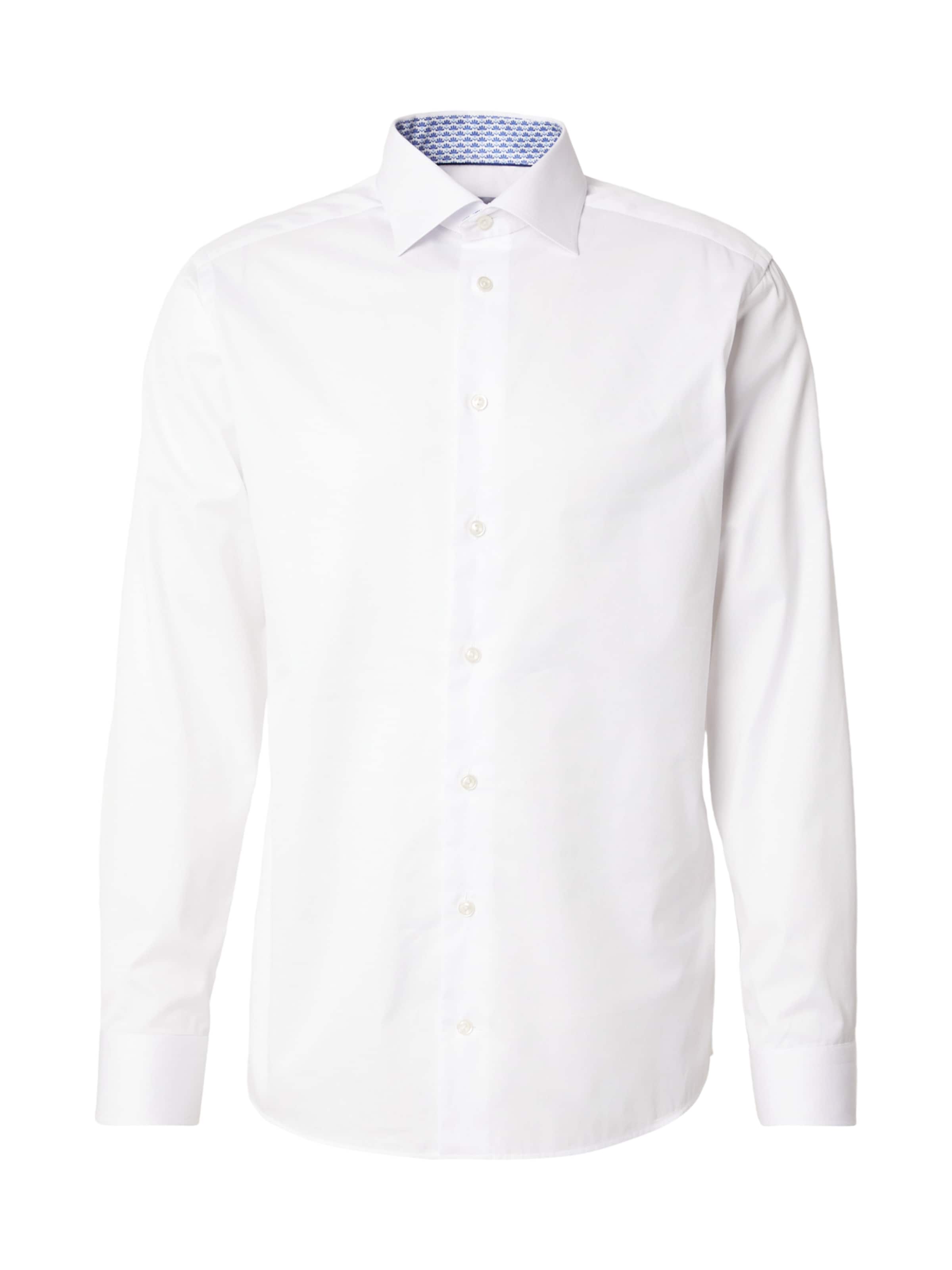 ETON Slim fit Button Up Shirt in White: front