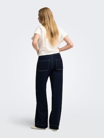 Wide leg Jeans 'ONLMadison' di ONLY in blu