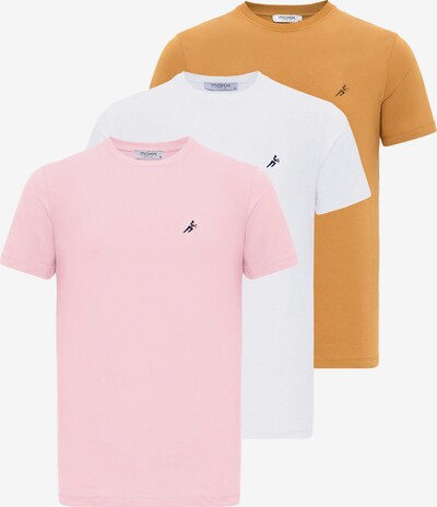 Moxx Paris T-Shirt en bleu marine / moutarde / rose / blanc, Vue avec produit
