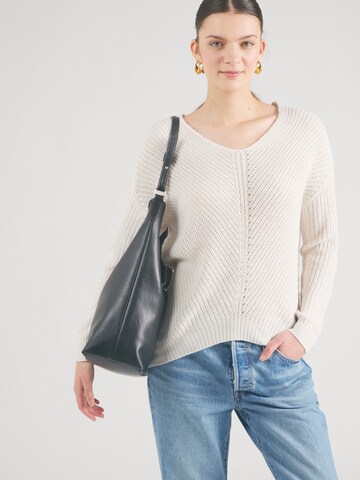 Pull-over 'Pi44pa' Hailys en beige : devant