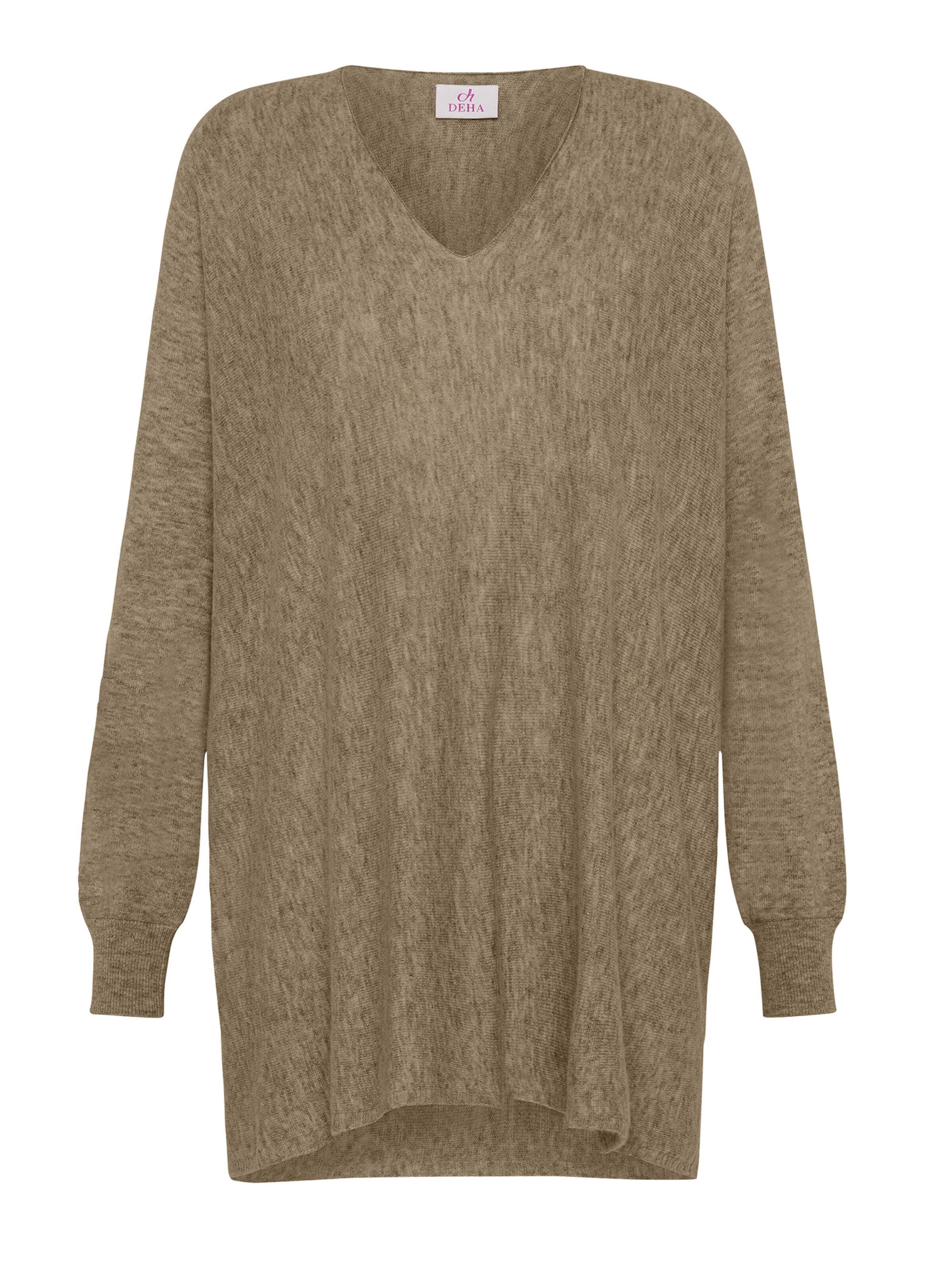 DEHA Oversized trui in Bruin: voorkant