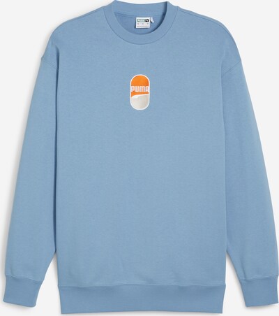 PUMA Sweatshirt 'Downtown 180' in blau / orange / weiß, Produktansicht