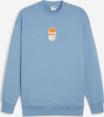 PUMA Sweatshirt 'Downtown 180' in Blauw: voorkant