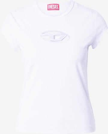 Tricou 'ANGIE' de la DIESEL pe alb: față