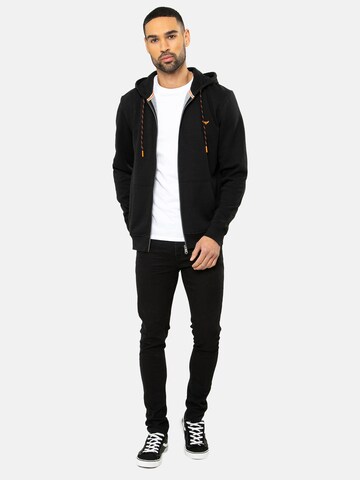Threadbare Sweatvest 'Tangerine' in Zwart