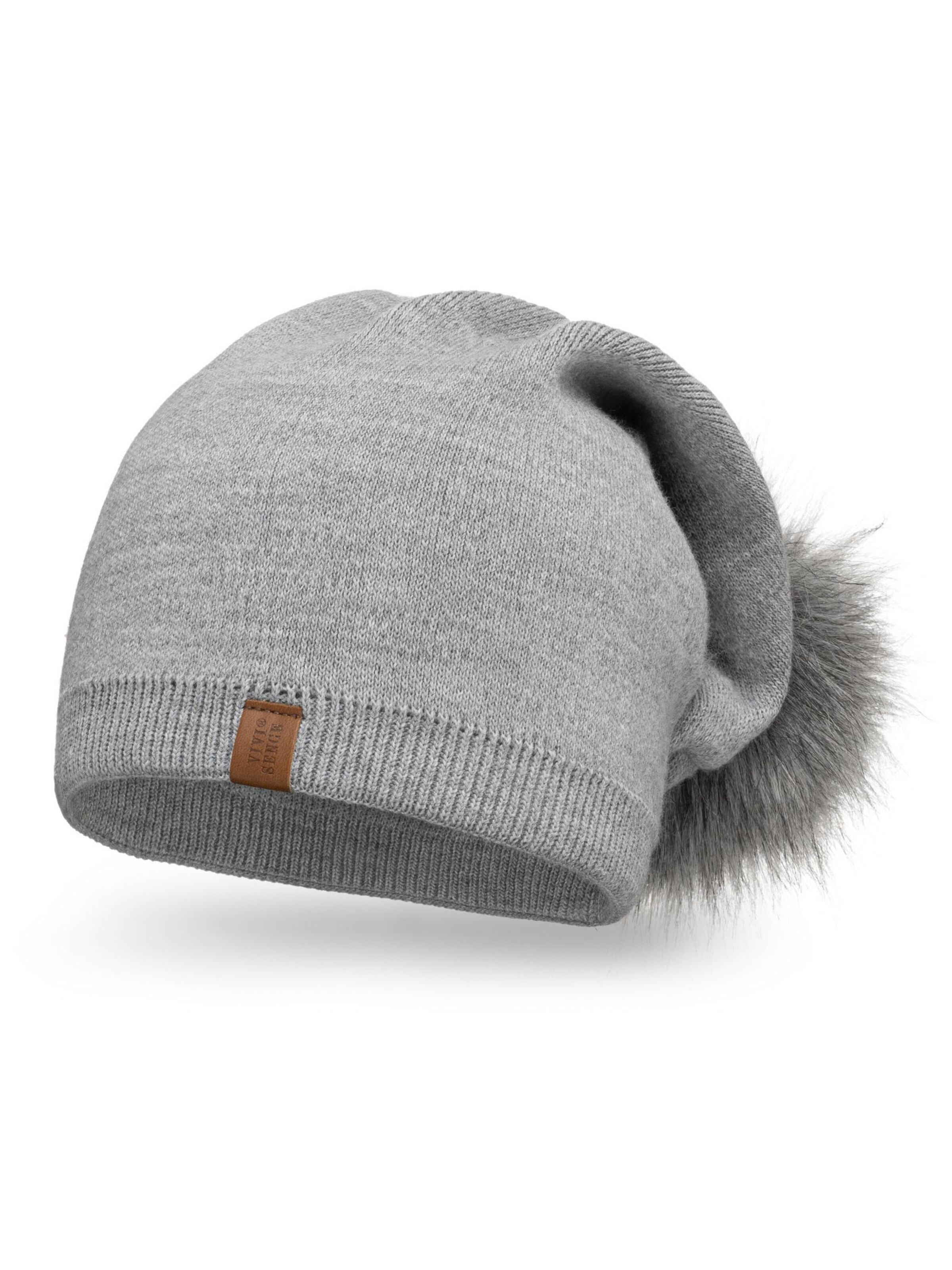 Vivisence Mütze '70105'‌‌‌‌‌‌ in Grau: Vorderseite