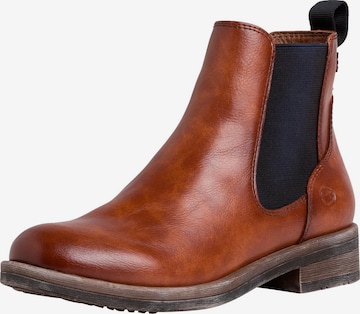 TAMARIS Chelsea Boots i brun: forside