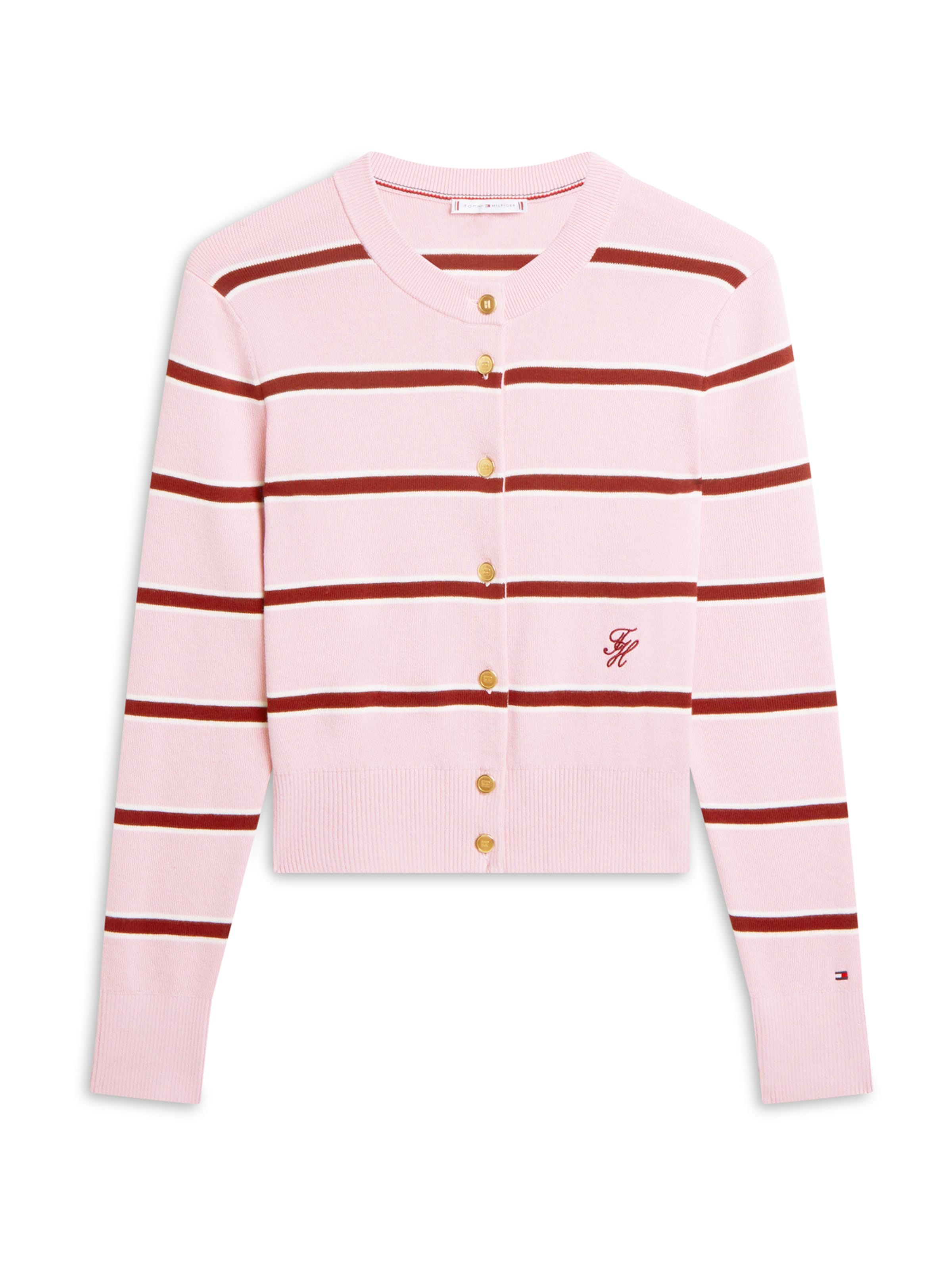 TOMMY HILFIGER Strickjacke in Pink: Vorderseite