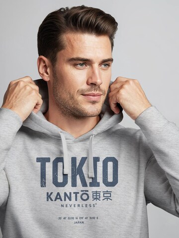 Neverless Sweatshirt 'Tokio'‌ in Grau