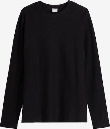 Bershka Shirt in Zwart: voorkant