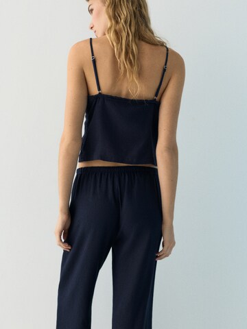 Pull&Bear Top 'PACIFIC' - Modrá