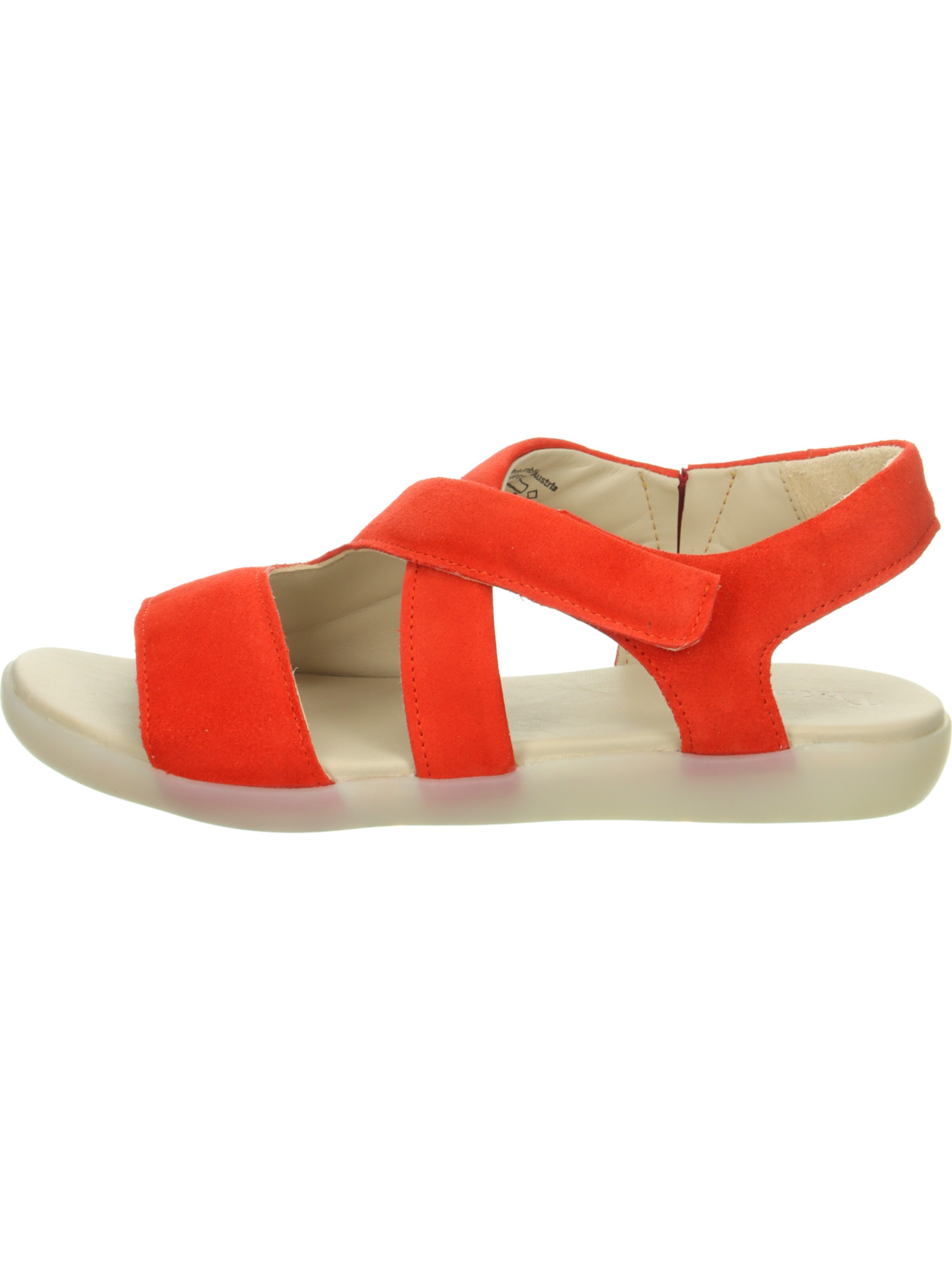 THINK! Strap Sandals 'Nature Sand' in Red