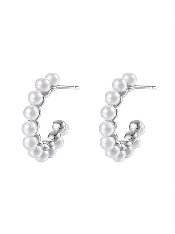 Boucles d'oreilles 'Pearl Glow' Hey Happiness en argent