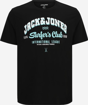 Jack & Jones Plus Футболка в Черный: спереди