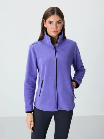 Tommy Life Fleece Jacket in Purple: front