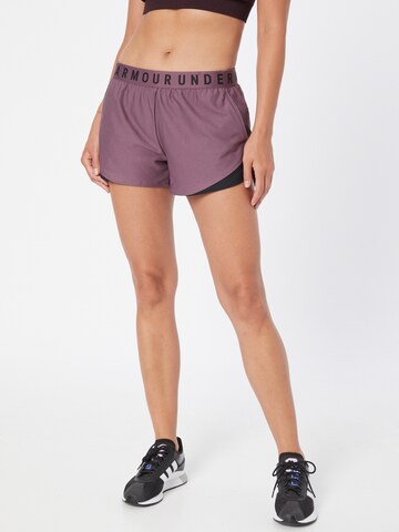 UNDER ARMOUR Regular Sportshorts 'Play Up' in Lila: predná strana