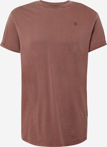 G-Star RAW T-shirt 'Lash' i brun: framsida