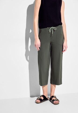 CECIL Loose fit Trousers 'Neele' in Green