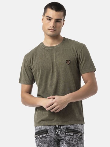 CIPO & BAXX Shirt 'CT808' in Groen: voorkant