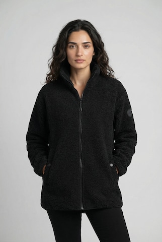 ICEPEAK Fleecejacke in Schwarz: Vorderseite